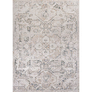 Edith Distressed Medallion Low-Pile Machine-Washable Area Rug