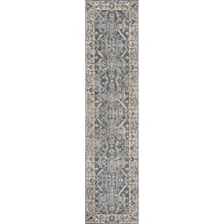 Brandy Rustic Border Low-Pile Machine-Washable Area Rug