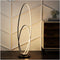 Looper 47" Metal Modern Contemporary Oval Dimmable Integrated LED Floor Lamp