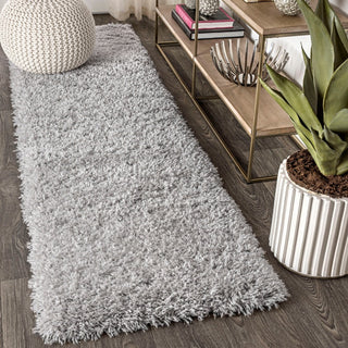 Aydin Solid Plush Shag Area Rug