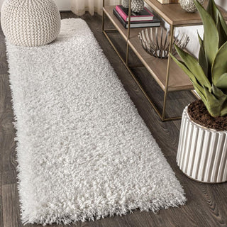 Aydin Solid Plush Shag Area Rug
