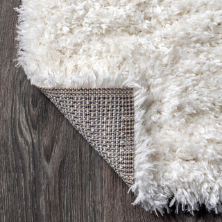 Aydin Solid Plush Shag Area Rug - JONATHAN Y