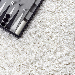 Aydin Solid Plush Shag Area Rug - JONATHAN Y