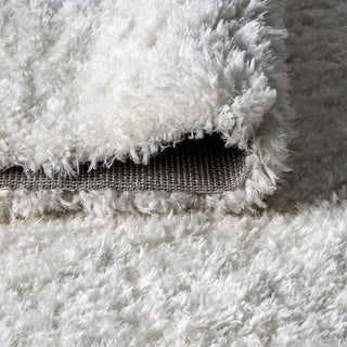 Aydin Solid Plush Shag Area Rug - JONATHAN Y