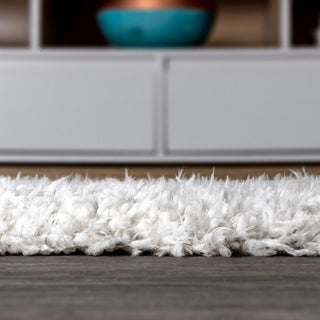Aydin Solid Plush Shag Area Rug