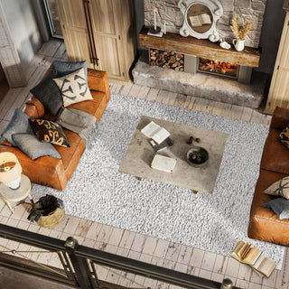 Aydin Solid Plush Shag Area Rug