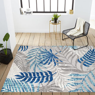 Tropics Palm Leaves Indoor/outdoor Area Rug - JONATHAN Y