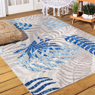 Tropics Palm Leaves Indoor/outdoor Area Rug - JONATHAN Y
