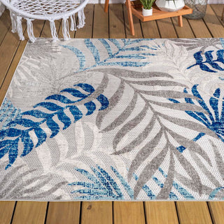 Tropics Palm Leaves Indoor/outdoor Area Rug - JONATHAN Y