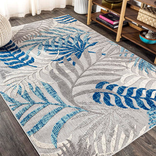 Tropics Palm Leaves Indoor/outdoor Area Rug - JONATHAN Y