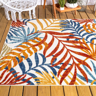 Tropics Palm Leaves Indoor/outdoor Area Rug