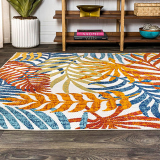 Tropics Palm Leaves Indoor/outdoor Area Rug