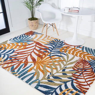 Tropics Palm Leaves Indoor/outdoor Area Rug