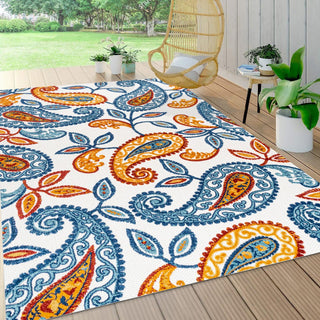 Julien Paisley High-low Indoor/outdoor Area Rug