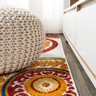 Circus Medallion High-low Indoor/outdoor Area Rug