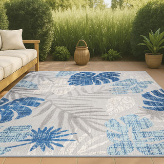 Monstera Tropical Leaf High-low Indoor/outdoor Area Rug