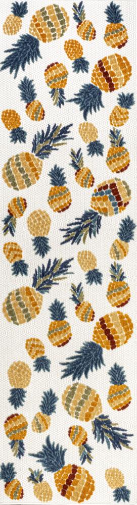 Ananas Bold Pineapple High-low Indoor/outdoor Area Rug - JONATHAN Y
