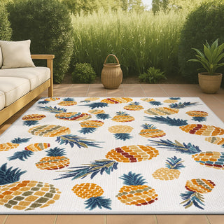 Ananas Bold Pineapple High-low Indoor/outdoor Area Rug