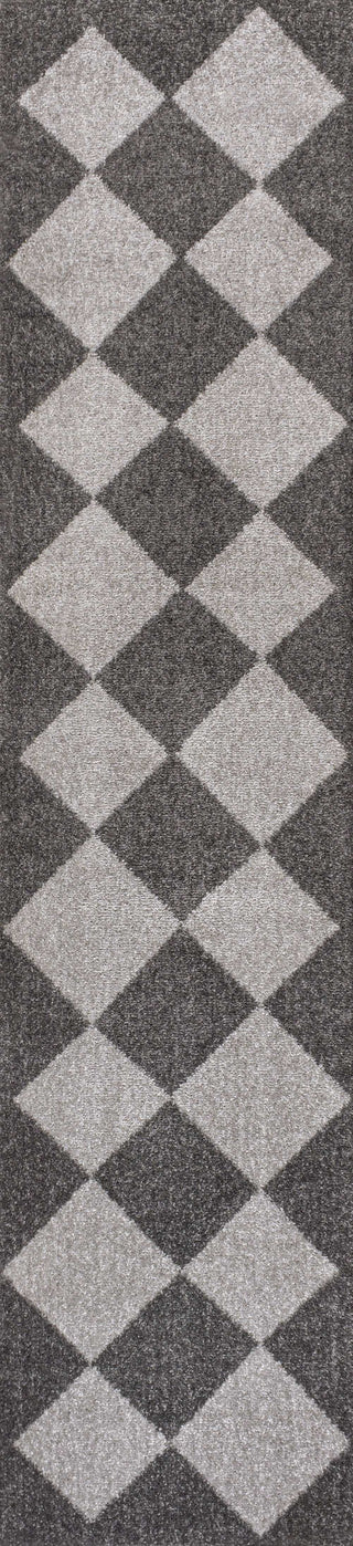 Draper Classic Geometric Diamond Pattern Area Rug - JONATHAN Y