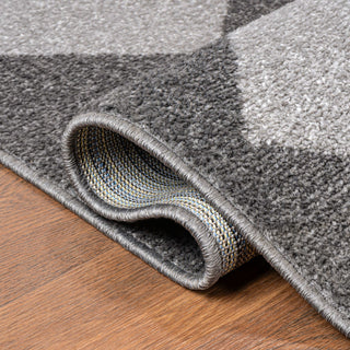 Draper Classic Geometric Diamond Pattern Area Rug - JONATHAN Y