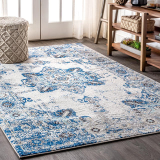 Ashley modern Persian Boho Vintage Medallion Area Rug - JONATHAN Y