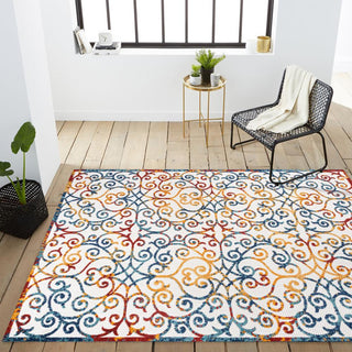 Atrani Scroll Trellis Indoor/outdoor Area Rug - JONATHAN Y
