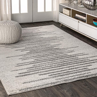 Aya Berber Stripe Geometric Area Rug - JONATHAN Y