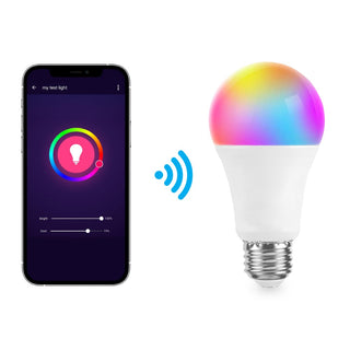 Smart A19 Dimmable Light Bulb - Dimmable Color Changing LED; Compatible with Alexa and Google Home Assistant - JONATHAN Y