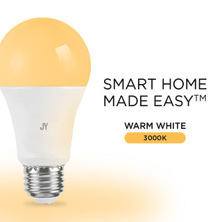 Smart A19 Dimmable Light Bulb - Dimmable Color Changing LED; Compatible with Alexa and Google Home Assistant - JONATHAN Y