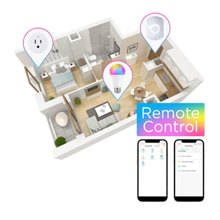Smart A19 Dimmable Light Bulb - Dimmable Color Changing LED; Compatible with Alexa and Google Home Assistant - JONATHAN Y