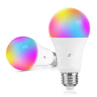 Smart A19 Dimmable Light Bulb - Dimmable Color Changing LED; Compatible with Alexa and Google Home Assistant - JONATHAN Y