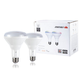 Smart BR30 Dimmable Light Bulb - Dimmable Color Changing LED; Compatible with Alexa and Google Home Assistant - JONATHAN Y