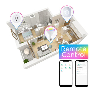 Smart BR30 Dimmable Light Bulb - Dimmable Color Changing LED; Compatible with Alexa and Google Home Assistant - JONATHAN Y