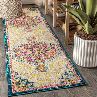 Imara Bohemian Flair Boho Vintage Medallion Area Rug - JONATHAN Y