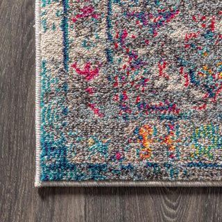 Vibrant bohemian Flair Boho Vintage Medallion Area Rug