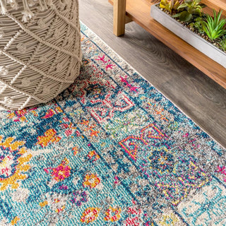 Vibrant bohemian Flair Boho Vintage Medallion Area Rug
