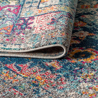 Vibrant bohemian Flair Boho Vintage Medallion Area Rug
