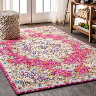 Leann bohemian Flair Boho Vintage Medallion Area Rug