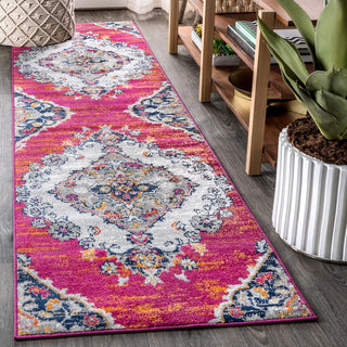 Bright bohemian Flair Boho Vintage Medallion Area Rug