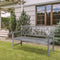 Sloane Ogee Diamond-Back 600-Lbs Support Acacia Wood Outdoor Garden Patio Bench