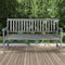 Laurel Slat-Back 600-Lbs Support Acacia Wood Outdoor Garden Patio Bench
