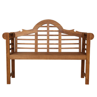 Lutyens Arched 600-Lbs Support Acacia Wood Outdoor Garden Patio Bench - JONATHAN Y