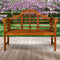 Lutyens Arched 600-Lbs Support Acacia Wood Outdoor Garden Patio Bench