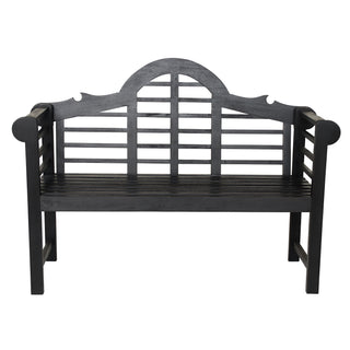 Lutyens Arched 600-Lbs Support Acacia Wood Outdoor Garden Patio Bench - JONATHAN Y