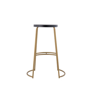 Hula 28.75" Modern Designer Iron Curved Backless Bar Stool - JONATHAN Y