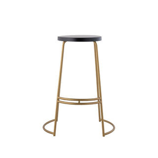 Hula 28.75" Modern Designer Iron Curved Backless Bar Stool - JONATHAN Y