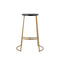 Hula 28.75" Modern Designer Iron Curved Backless Bar Stool