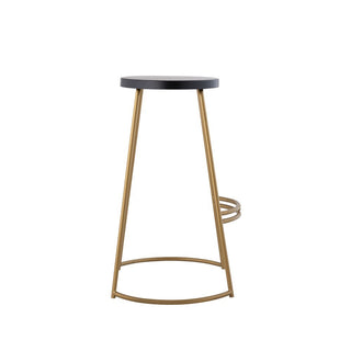 Hula 28.75" Modern Designer Iron Curved Backless Bar Stool - JONATHAN Y