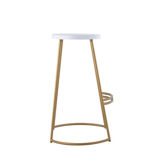 Hula 28.75" Modern Designer Iron Curved Backless Bar Stool - JONATHAN Y