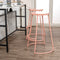 Hula 28.75" Modern Designer Iron Curved Backless Bar Stool